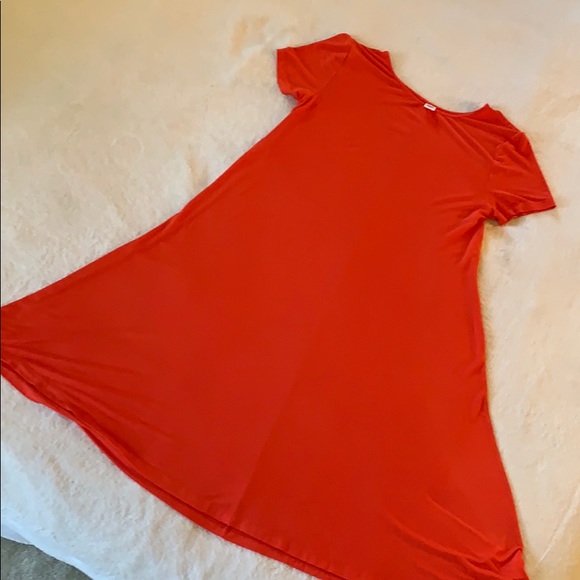 Burnt Orange Swing Dress - Picture 2 of 3